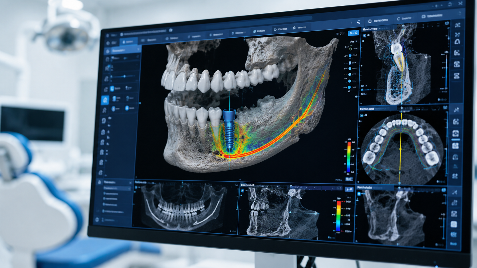 歯科用CT 3Dシミュレーション インプラント計画 神戸市
